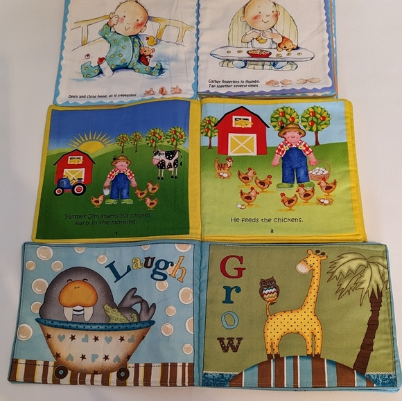 Soft Infant Books, 3 pieces, various colors - Picture 2 of 9